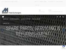 Tablet Screenshot of moodyheatexchangers.com